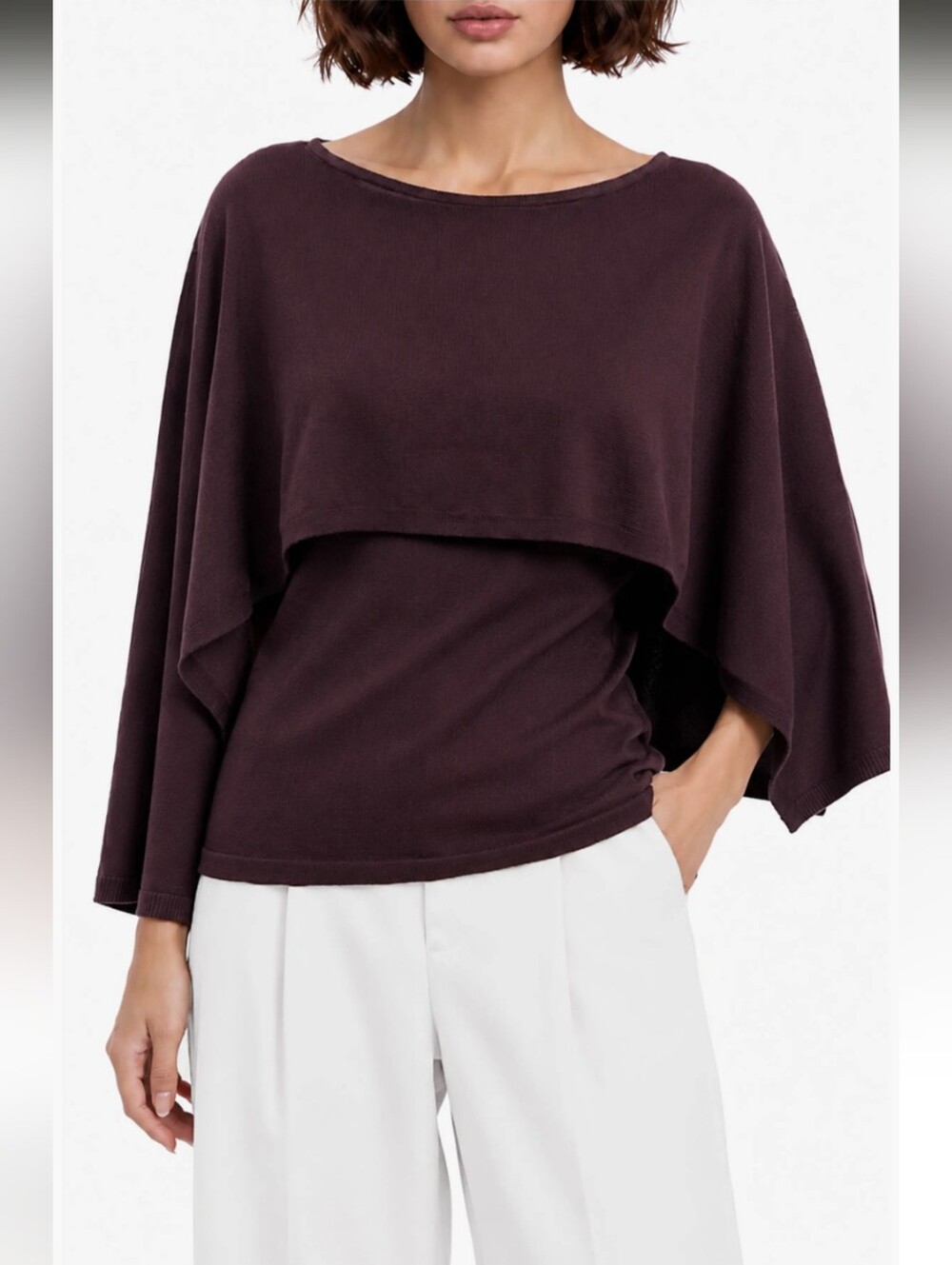 By design Noble Cape Dolman Sweater- S